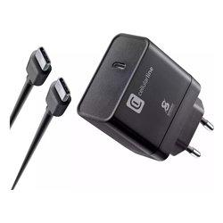 Caricabatterie USB Type-C FAST CHARGER 45W Kit Power Delivery Black ACHSMKITC2C45WK