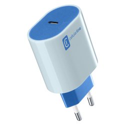 Caricabatterie USB Type-C STYLECOLOR 20W Power Delivery Blu ACHUSBCSMARTPD20WB