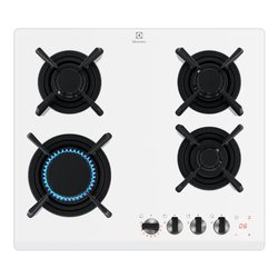 Piano cottura gas 4 zone SERIE 800 Kgg643753W Flamelight White (60cm)