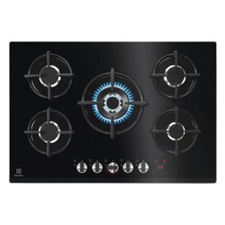 Piano cottura gas 5 zone SERIE 800 Kgg753753K Flamelight Black (75cm)