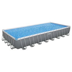 Piscina con accessori (956x488x132cm) per 8 - 10 persone POWER STEEL Grigio 56623 5