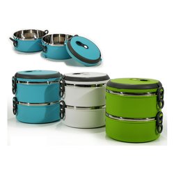 Portavivande termico inox 2 scomparti (1,7Lt) Assortito 602403