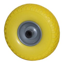 Ruota industriale antiforatura (260x85mm) libera senza supporto 46 Giallo 17198