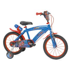 Mountain Bike acciaio ( 1 vel ) 16 con rotelle SPIDERMAN Blu e Rosso 120165115