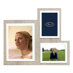 Mascagni Portafoto in legno / Wooden photo frame - (Q) Bianco / White -  13x18