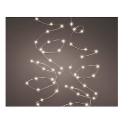 Filo Silver 240 luci - MICROLED Bianco caldo (12 mt) 8 Giochi di luce LUMINEO IP44 497076