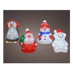Personaggio Natale luce fissa (20x16x25cm) (1pz) LUMINEO 20 luci - LED Bianco freddo IP44 Assortito 491213