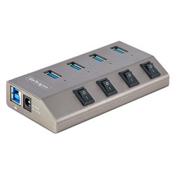 Hub USB Con Interruttori Individuali Grey 4 porte 5G4AIBS USB HUB EU