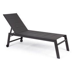 Lettino prendisole alluminio HILDE Antracite 0662854