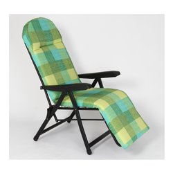 Sedia sdraio con poggiapiedi RODI Verde 7250 105 S79RON