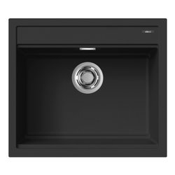 Lavello 1 vasca (57x51cm) BEST 105 Nero Opaco LKB10586