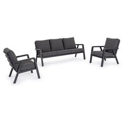 Set da esterno alluminio TRUMAN 5 posti Antracite 0663162