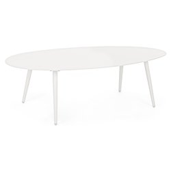 Tavolino da esterno acciaio RIDLEY Yk11 Bianco (120x75x36cm) 0662705