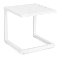 Tavolino da esterno alluminio HILDE Bianco (40x40x40cm) 0662915