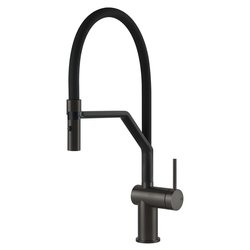 Miscelatore lavello semiprofessionale doccetta INEDITO Black metal brushed 60429 707