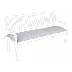 Cuscino panca poliestere POLY180 3 posti Tortora (153x48x3cm) Sfoderabile 0806344