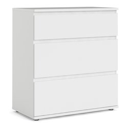 NOVA Cassettiera 3 Cassetti Bianco (75cm) Mobile KIT