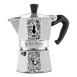 Moka elettrica 4 Tazze ALICIA Emk 4 Grigio e Nero 0132037005