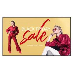 Display professionale 110 4K 2160p UHD UM5K SERIES UHD Signage Black 110UM5K B AEUQ