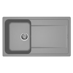 Lavello 1 vasca (86x50cm) LIFE 400 Cemento Opaco LG240048