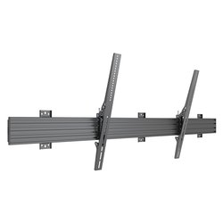 Supporto monitor TV parete ( 80 Kg ) VESA 1500 x 600 Inclinabile Black 3298