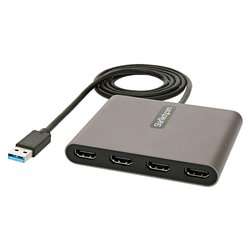 Cavo adattatore USB a HDMI a 4 porte Grigio 1m USB32HD4