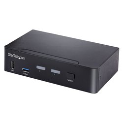 Kvm switch USB C a 2 porte Black SV231DPUCA