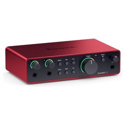 Interfaccia audio SCARLETT 2i2 4Gen Red e Black