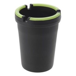 Posacenere (8x10cm) antivento Nero e Verde fluo CY5655370