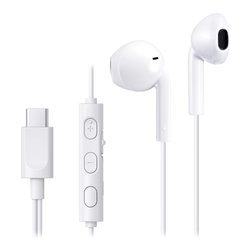 Auricolari microfono filo USB C White HA FR17UC W U
