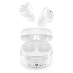 Auricolari microfono bluetooth MUSIC SOUND Flow Tws White BTMSTWSFLOWW