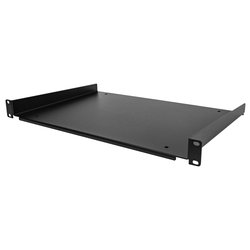 Ripiano rack Mensola 19 1U Black SHELF 1U 12 FIXED S
