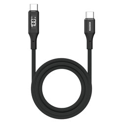 Cavo USB C 100W Led display Black 1,5m CA 1005