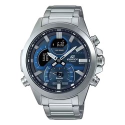 Orologio EDIFICE Bluetooth Silver e Blue ECB 30D 2AEF