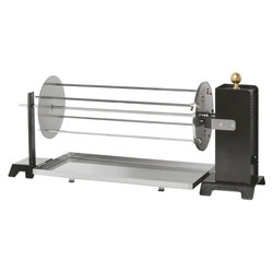 Girarrosto per caminetto 10 - 12 kg portata (90x22x40cm) CADORE Nero e Inox KitCad