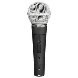 Microfono a filo SM SERIES con interruttore Black e Silver SM58 SE