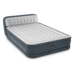 Materasso gonfiabile due piazze Deluxe con schienale (236x152x86cm) DURA BEAM Grigio 64448ND