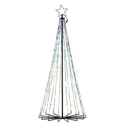 Albero 14 giochi di luce (80x80x180cm) LUMINEO 265 luci - LED IP44 Nero 490807