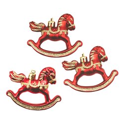 Cavalli a dondolo (3pz) Assortito B5285