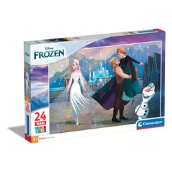 Puzzle 24 pz Maxi Supercolor 3-5a (62x42cm) DISNEY FROZEN 24242