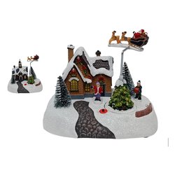 Paesaggio con movimento e luci (18,5x13x15cm) Assortito XNA23028441