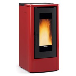 Stufa pellet 12kW TEOREMA 5.0 Bordeaux 5 stelle Classe A+ 1287500