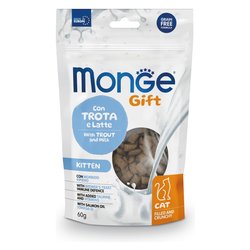 Alimento biscottini gattini Kitten gusto trota, latte ( 60 gr ) GIFT 8501