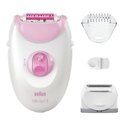 Epilatore SILK EPIL 3 White e Pink SE3 031