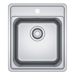 Lavello 1 vasca (41,5x48cm) Bcx 610-42 BELL Inox Spazzolato 101 0693 290