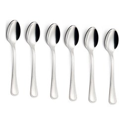 Set cucchiaini caffè 6 pz Inox (14,2cm) IMPERO Cromo lucido CVLX90C6