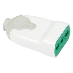 Presa elettrica 2P+T 10/16A bipasso std italiano cavo assiale BICÒ bianco e verde 86000