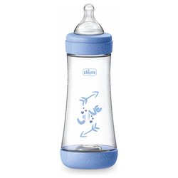 Biberon flusso veloce 4-9m (300ml) PERFECT 5 Azzurro 00020235210000