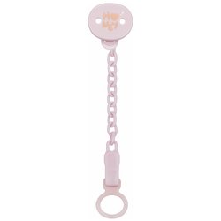 Porta succhietto clip con catenella Rosa 00040841100000