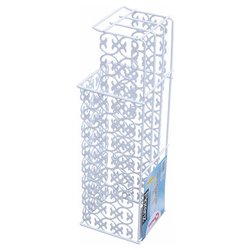 Porta rotolo WC scorta multipla (14x13x46cm) FLORENZ Bianco 42 21 01